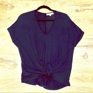 LOFT Tie-Front Tee